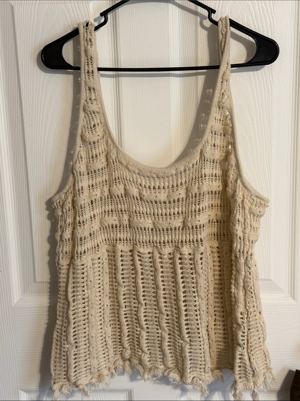 Old Navy Cream Crochet Tank
